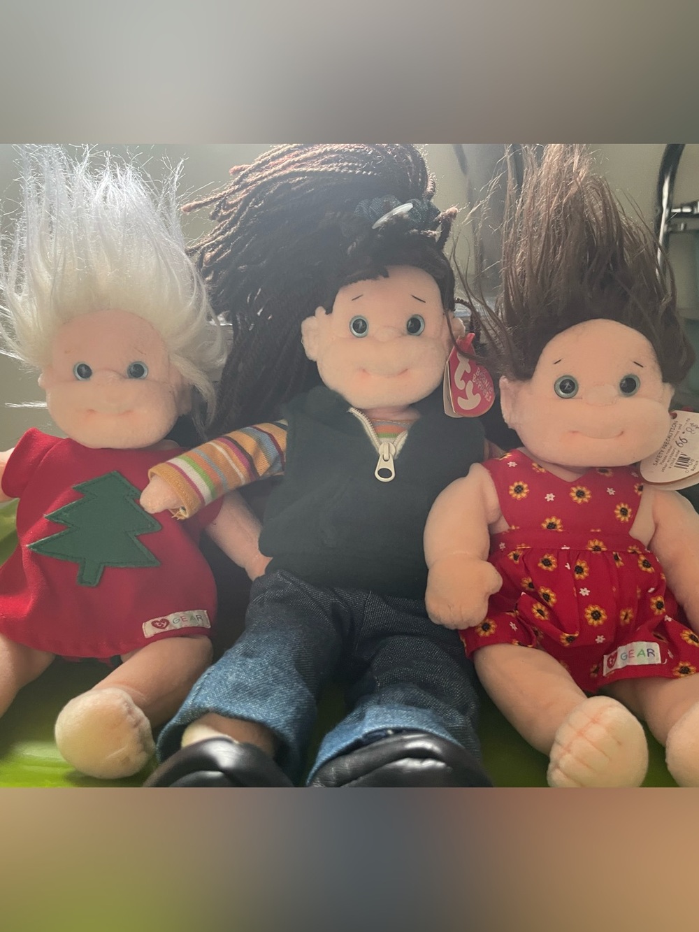 Beanie Bopper and two Beanie kids